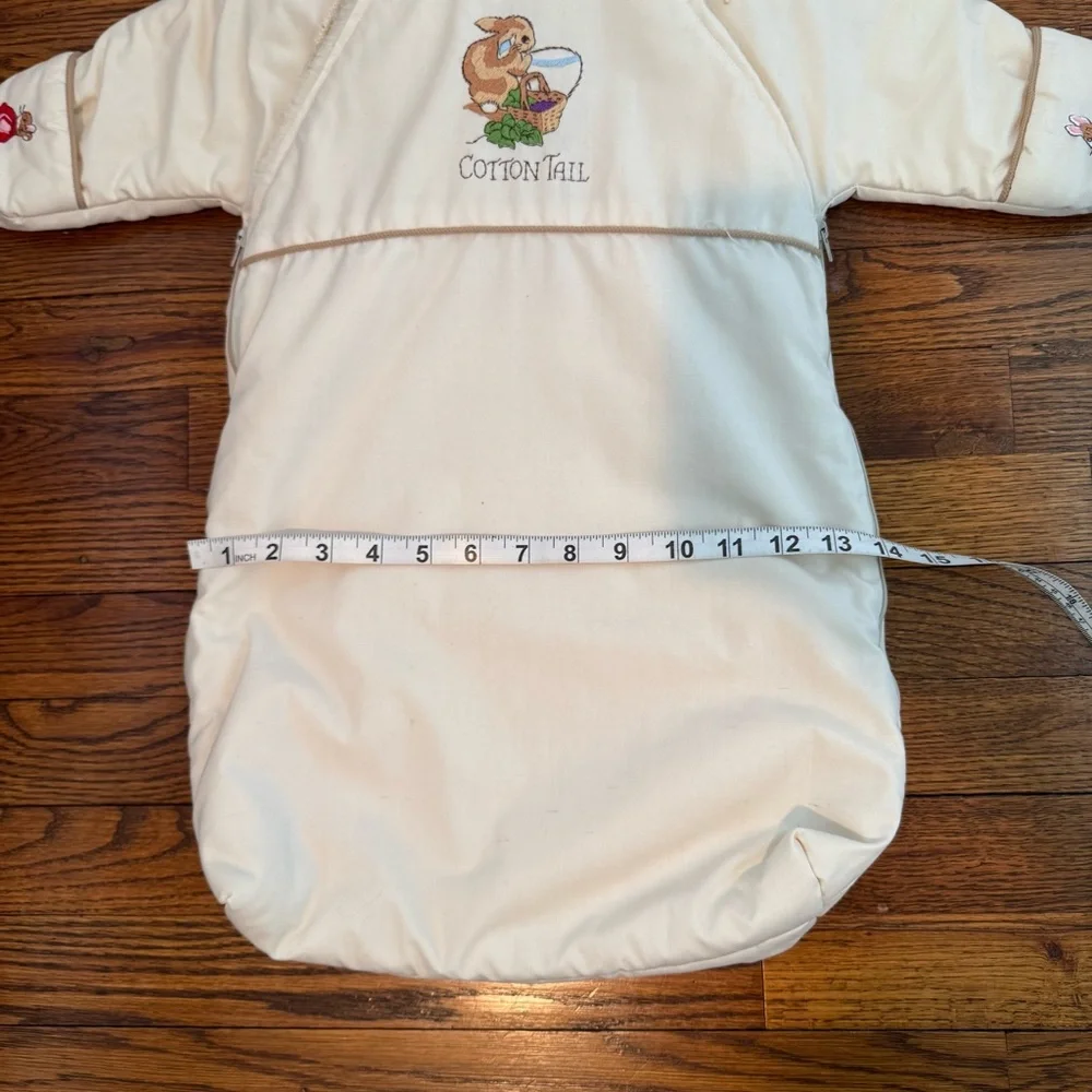 Beatrix Potter Quiltex‎ Vintage Peter Cotton Tail Embroidered Bunting 0-6 months